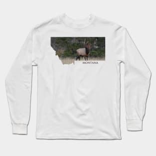 Montana- Rocky Mountain Elk Long Sleeve T-Shirt